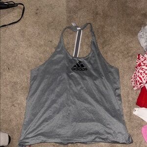 Adidas Women's Charcoal Tank Top size Large